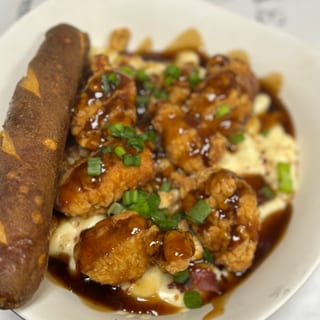 Bourbon Glazed Chicken Cheesy Mac